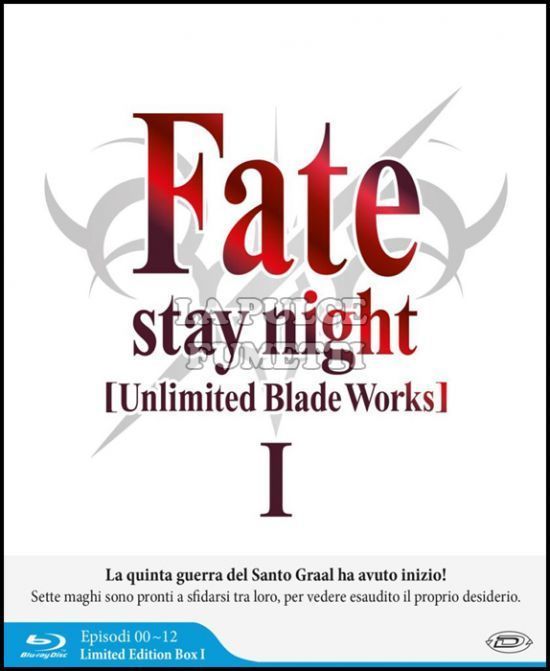 FATE/STAY NIGHT - UNLIMITED BLADE WORKS - LIMITED EDITION BOX #     1 - BLU-RAY - EPISODI 0/12